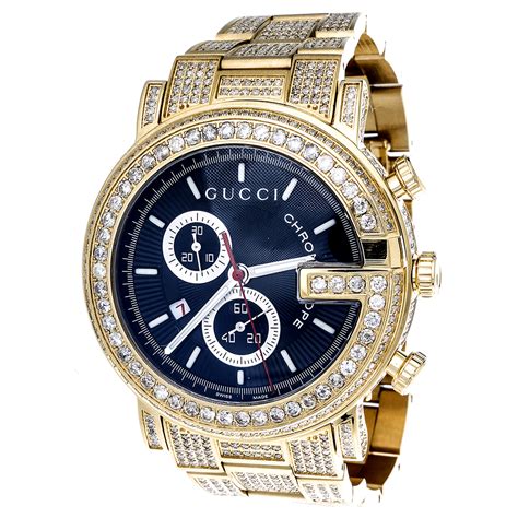 gucci thin gold watch|gold gucci watch with diamonds.